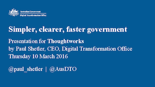 Simpler, Clearer, and Faster Government Services Simpler, Clearer, and Faster Government Services