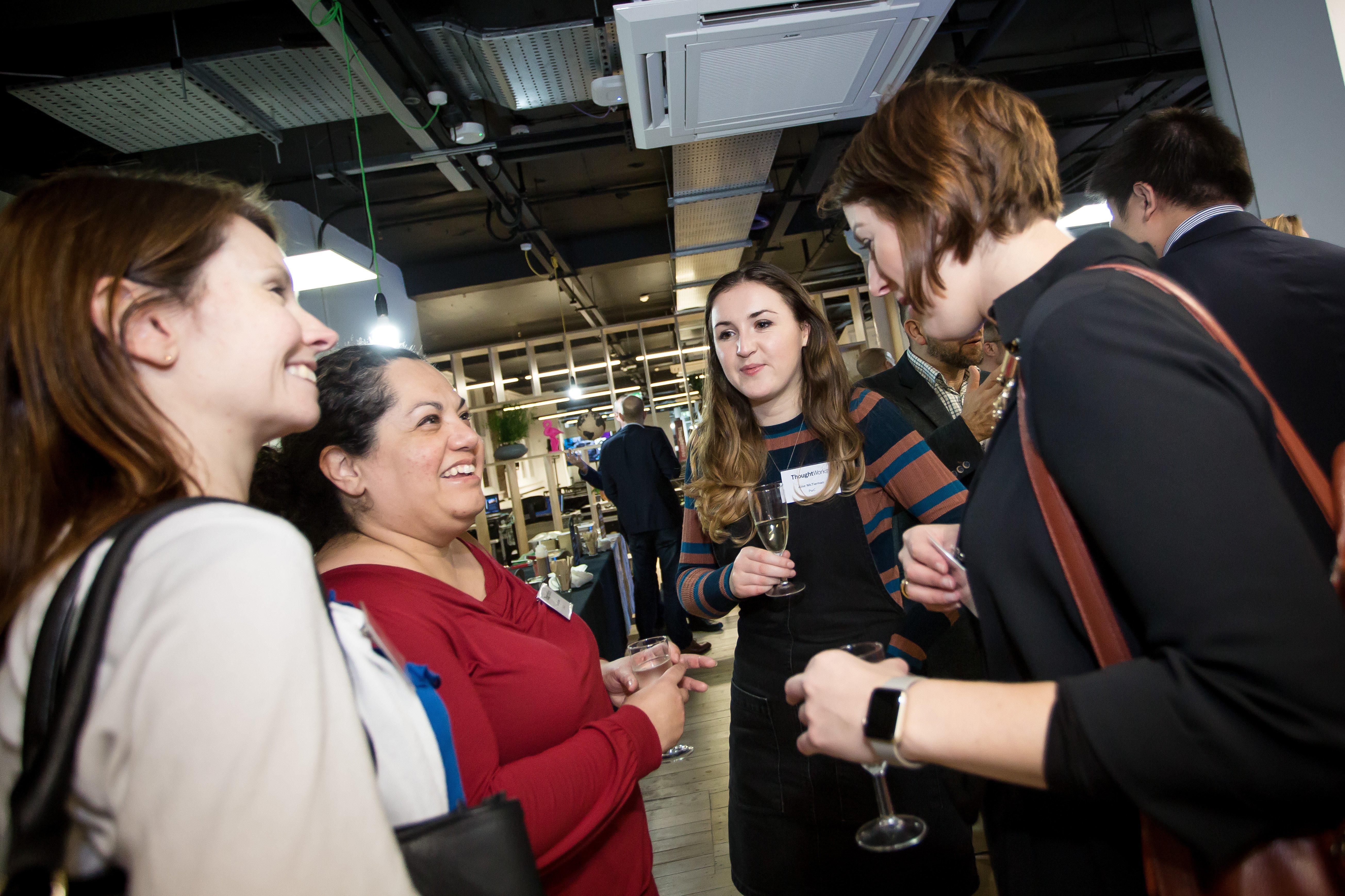 Guests at ThoughtWorks Manchester Manchester digital cities event