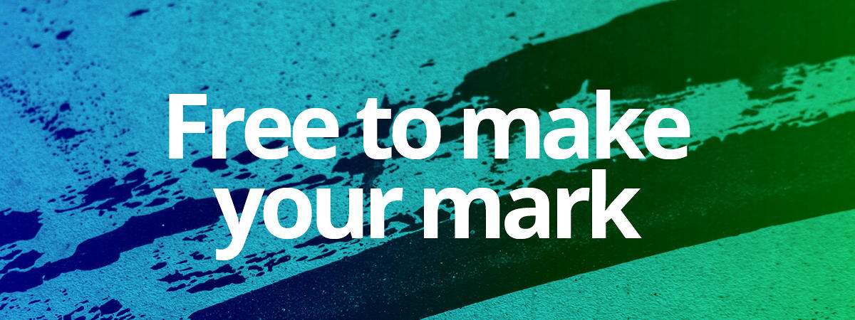 Free to make your mark