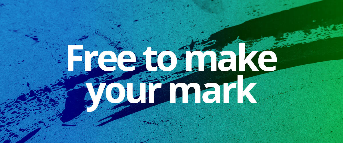 Free to make your mark