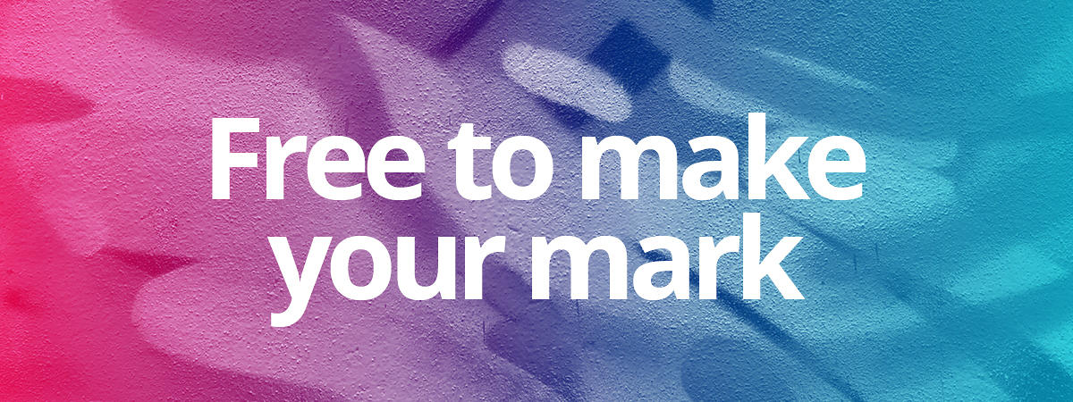Free to make your mark