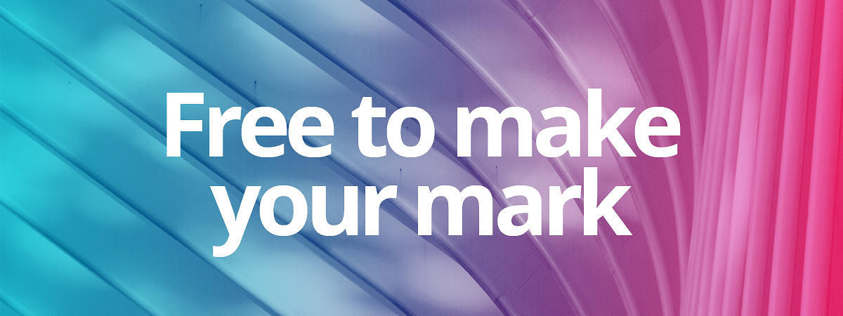 Free to make your mark