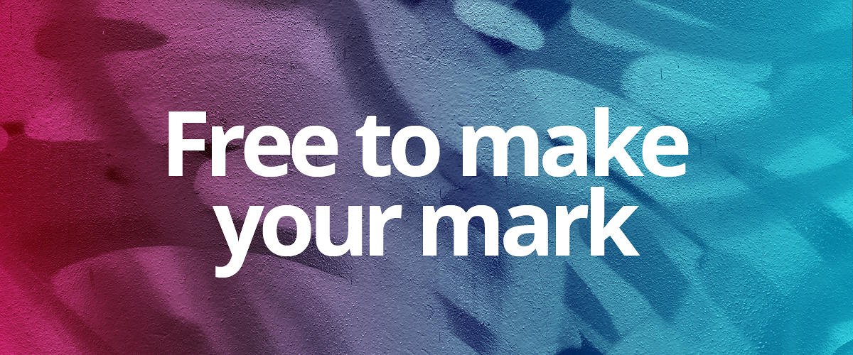 Free to make your mark